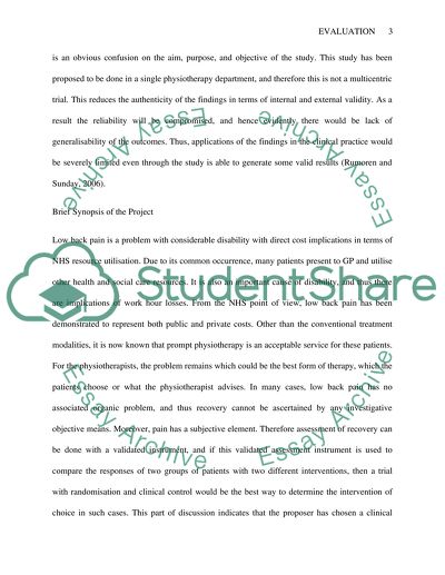 Experimental Evidence and Evaluation