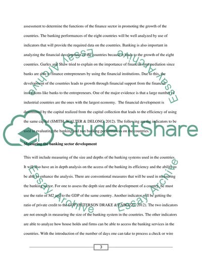 Assessing Financial Development in Target Markets