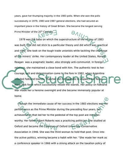 Why Was Margaret Thatcher Re-Elected with Such a Large Majority in 1983