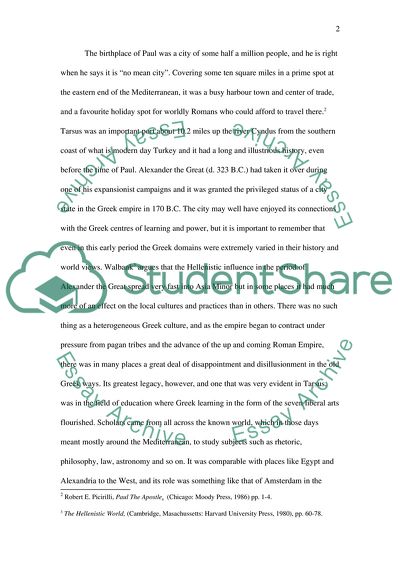 The Apostle Pauls Background