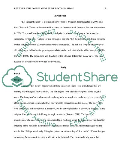 Let the Right One in and Let Me in Movies