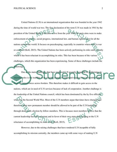 How to Make the United Nations Stronger