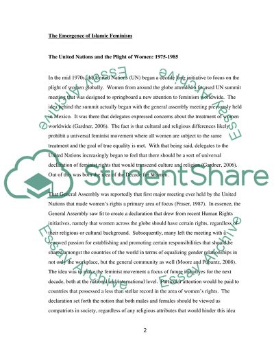 Factors That Contributed to the Emergence of Islamic Feminism