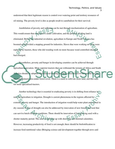 Technology, Politics, and Values