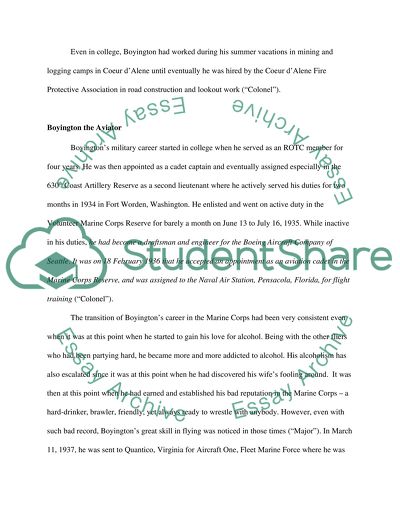 Gregory Pappy Boyington and the Black Sheep Squadron