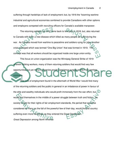 Unemployment in Canada