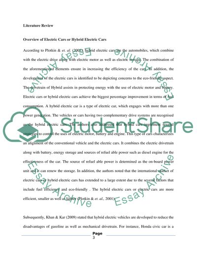 Existing Study of Standards of Compatibility of Electric and Hybrid Electric Cars