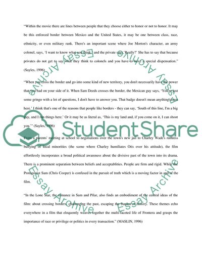 Lone Star Is a Strong Film about Borders