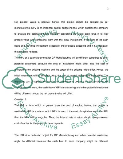 The Initial Investment and the Depreciation Tax Saving