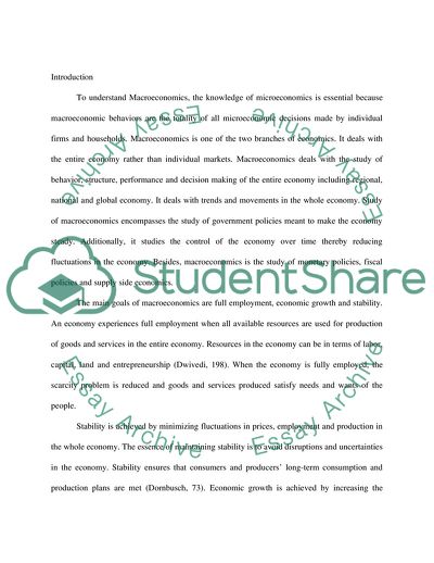 Periods of Macroeconomics History