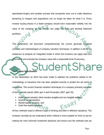 Company Valuation Model and Application On Royal Bank of Scotland Plc