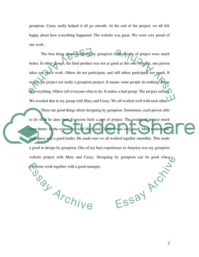 Good Things about Designed by Groupism