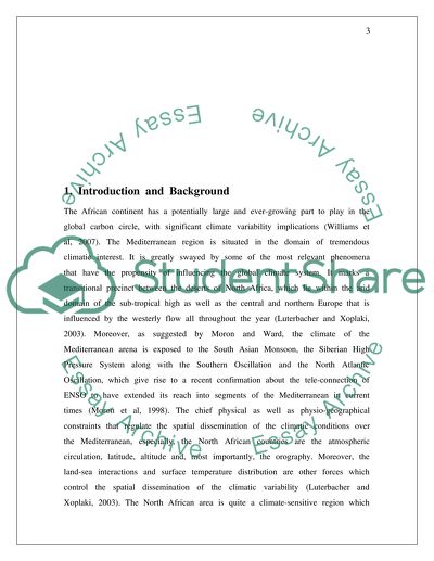 Inter-annual Climatic Variability in Libya