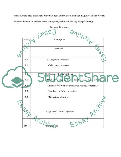 Techniques and Approaches of the Interrogation Process