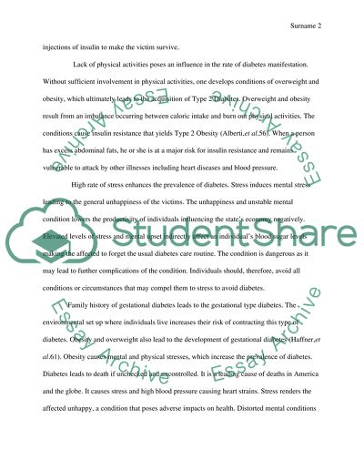 The Risk Factors for Diabetes