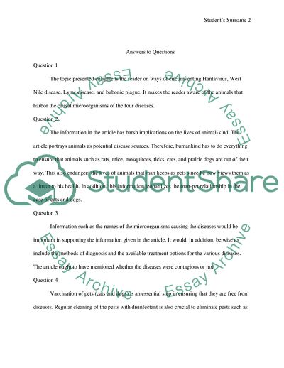 Summer Bugs Bite: Bubonic Plague, Hantavirus, the West Nile Disease, and Lyme Disease