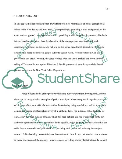 Police Corruption in New Jersey