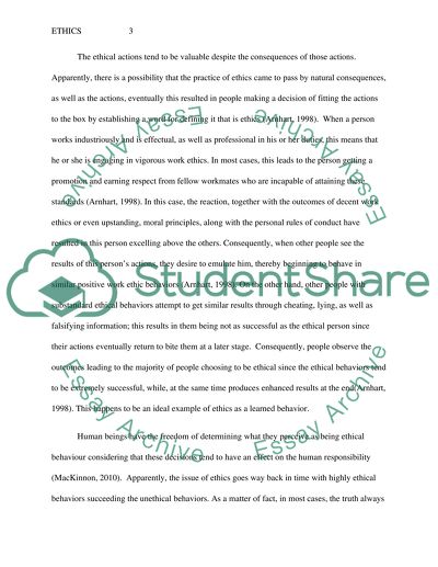 Is Ethics Natural or Learned Behavior