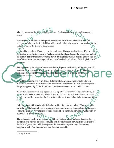 Business Law Situations