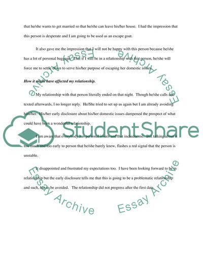 Disclosure of information