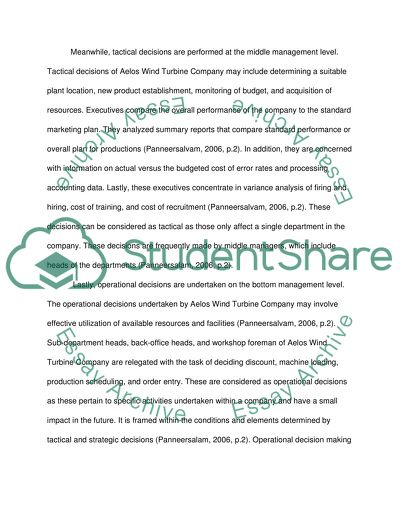 Choose a business whose main focus is in the manufacture of renewable energy technology