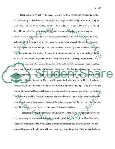 Gun Control Is Not the Ticket to Peace