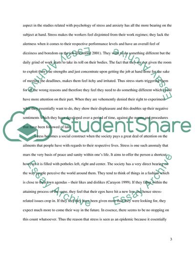 Stress as a Social Construct