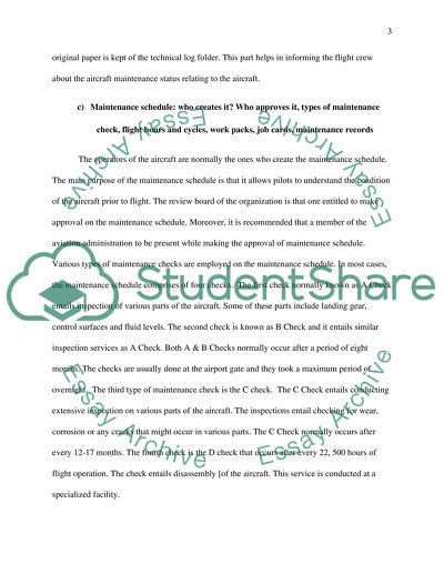 Air Legislation: Technical Log
