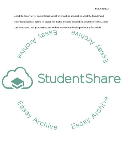 Online retailing business model company analysis