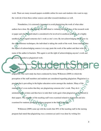 Importance of Avoiding Plagiarism