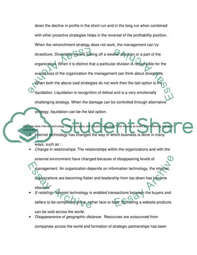 Changes in the Competitive Environment