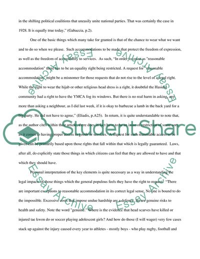 Political Immigration Discussion and a Headscarf