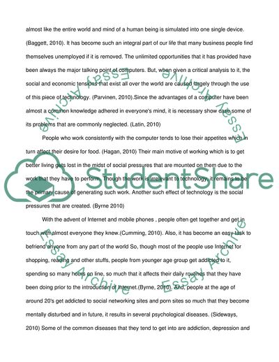 The Use of Technology in the Treatment of Diseases