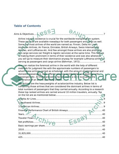 A Critical Discussion about British Airways and Its Entry into Central and Eastern European markets