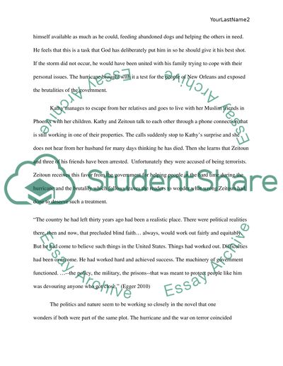 Causes and Effects in Zeitoun