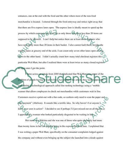 Wal-Mart Research Paper