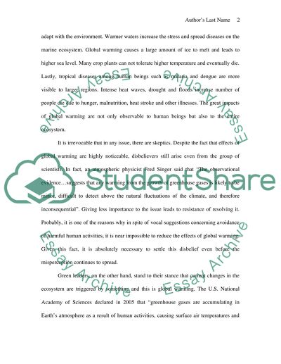 Origins of global warming