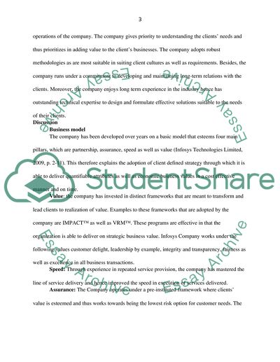 Infosys Tech Consulting - Strategic Factors That Promotes Great Success of the Company