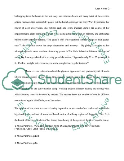 The little school by Alcia Partnoy preface by Julia Alvarez