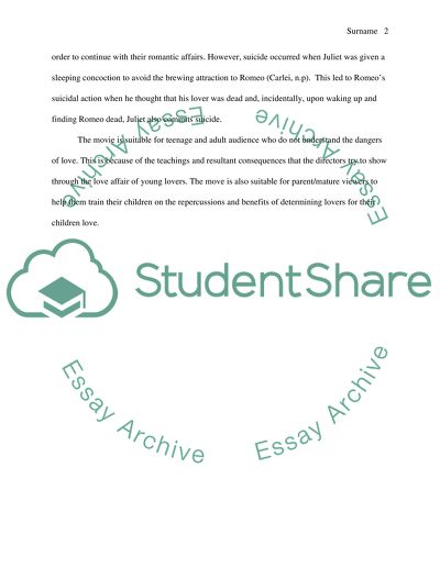 Carlo Carleis Film: Romeo & Juliet