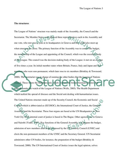 The United Nations and the League of Nations