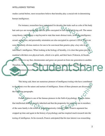 Nature and Nurture of Mankind Intelligence