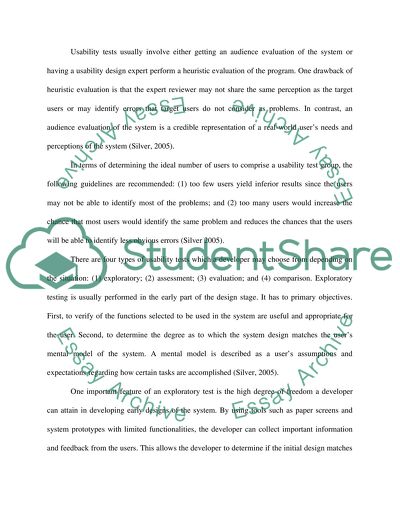 Usability Tests and Heuristic Evaluations in Assessing Prototypes of Interface Designs