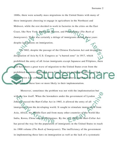Immigration immigrants living in the usa