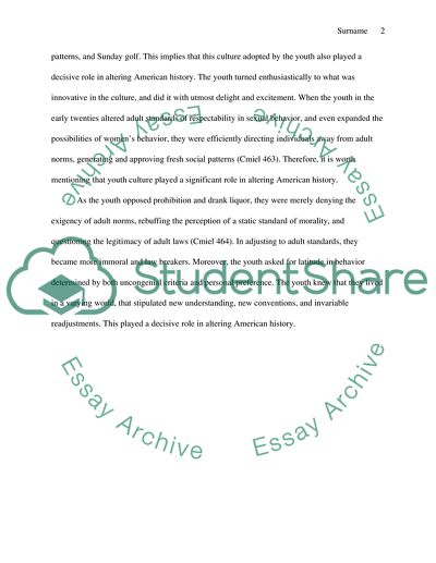 The Role of Youth Culture