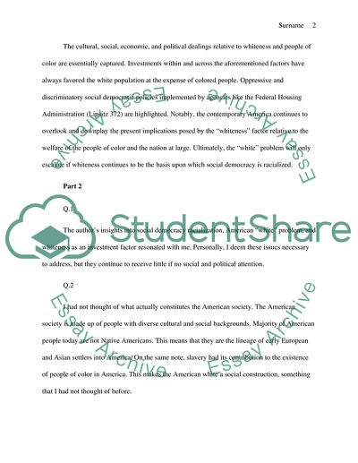 Racism Reading + Questions for March