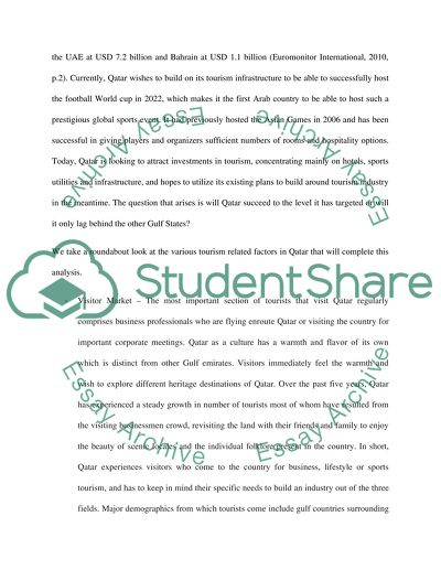 Tourism Situation Analysis in Qatar