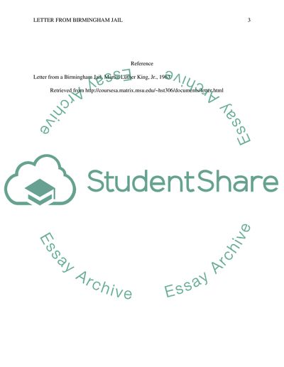 Letter from a Birmingham Jail