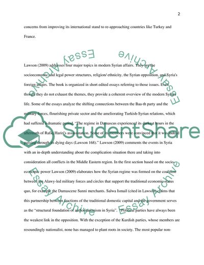 The Political Regime In Syria