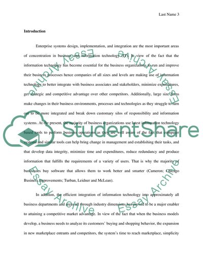 Strategic Integration of Information Technology and Business